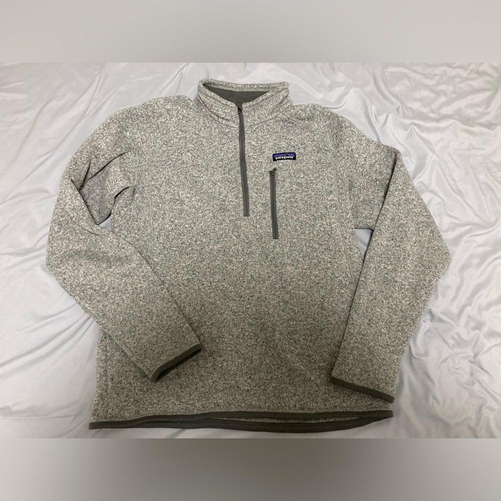 Patagonia Better Sweater 1/4 zip Fleece Medium Beige